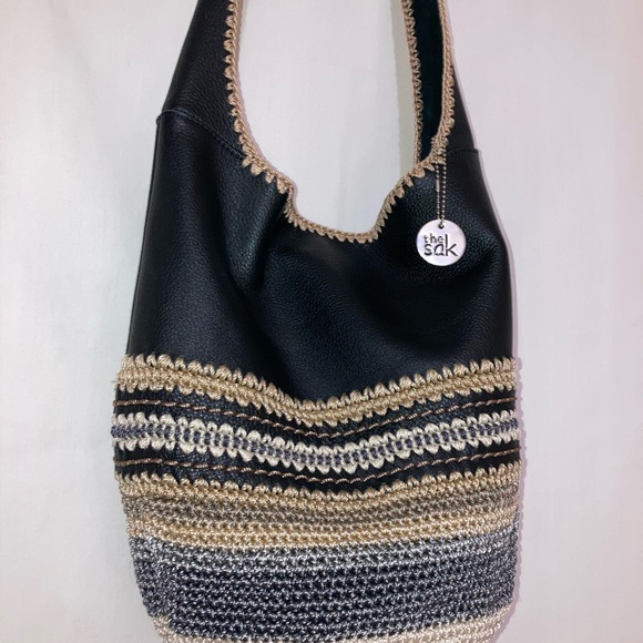 The Sak Bags The Sak Back To Bali 2 Handmade Crochet Leather Hobo